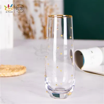 Modern Stemless Champagne Flutes